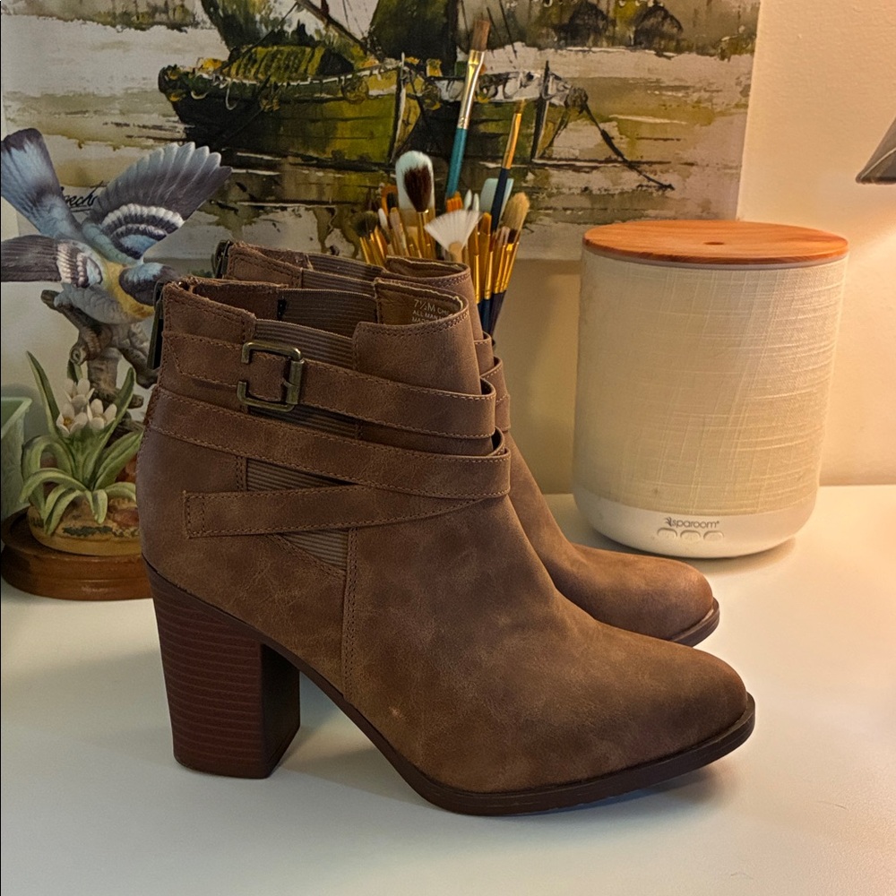 Stylish Brown Ankle Booties